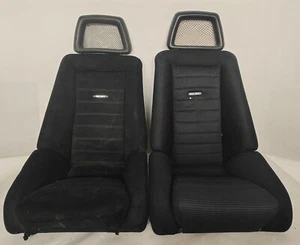 Recaro Rally Rally 2 Pair Bucket Seats Vintage Classic Car - Picture 1 of 12
