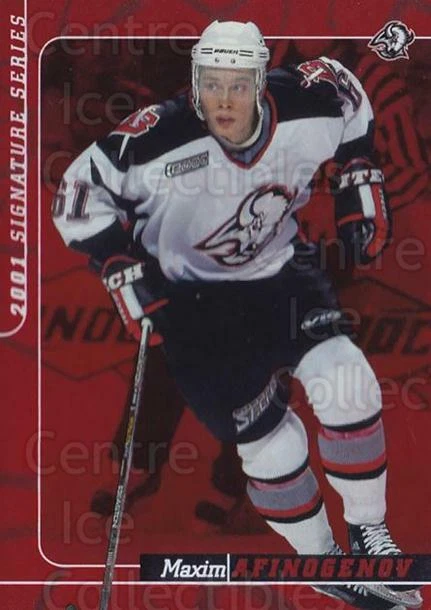 2000-01 BAP Signature Series Ruby #83 Maxim Afinogenov - Image 1 of 1