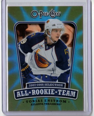 TOBIAS ENSTROM 08/09 OPC O-Pee-Chee All Rookie Team Insert Card ART-TE Thrashers - Image 1 of 2