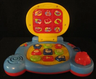 VTech Baby's Learning Laptop with Sounds Lights Music Moveable Mouse Objects  - Image 1 of 4
