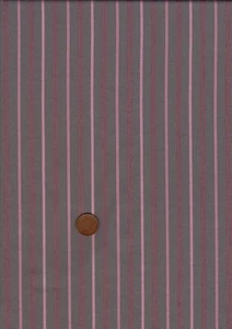 Camisa de tela 100 % algodón rosa topo rayas blancas retazos artesanales - Imagen 1 de 1