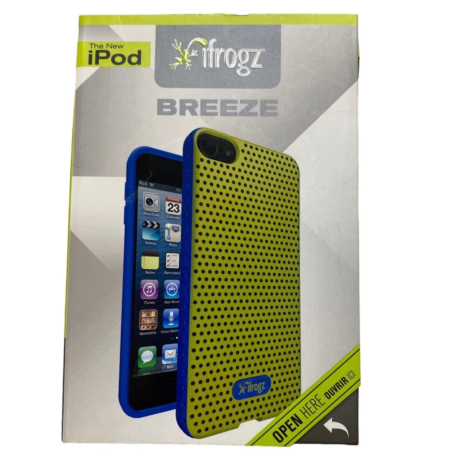 Funda Ifrogz Breeze iPod Verde y Azul IT5BZ-GRBL Marca Zagg Estuche Aireado NUEVO Foto 1 de 2