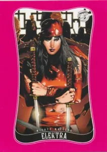 #57 ELEKTRA 2014 Rittenhouse Marvel Dangerous Divas 2 DARDEVIL - Picture 1 of 2