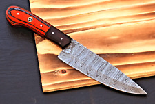 Damascus Steak Chef Knife Custom Made Kitchen - Hand Forged Damascus Steel 2812