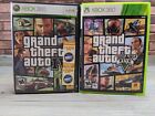 Microsoft Xbox 360 Game Bundle Grand Theft Auto Iv & V W/case Disk Manual & Map