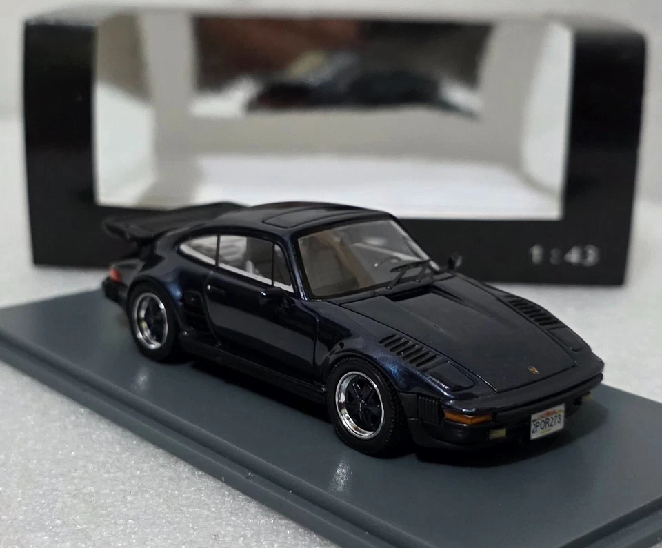 Porsche 911 (930) SE Flatnose Turbo USA 1987 Blue 1:43 Neo NEO43273 RARE!! (3) - Image 1 of 4