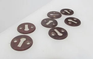 Vintage Bakelite Keyhole Plate Escutcheon Art Deco 1930's Antique - £2 each - Picture 1 of 6
