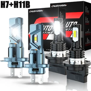 For Kia Sportage 2010-2016 - H7 H11B LED Headlight High Low Beam Combo Bulbs - Picture 1 of 16