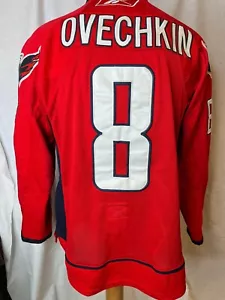 NHL Washington Capitals Alexander Ovechkin Assist. Capt. #8 Jersey Men Size 50 - Picture 1 of 4