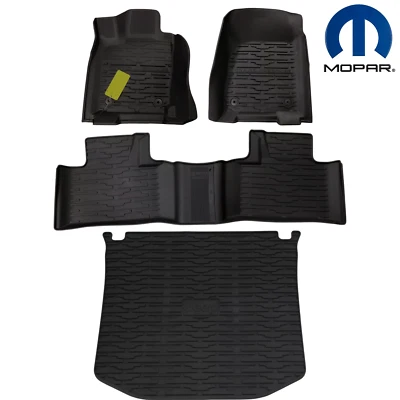 Alfombrillas para todo clima primera y segunda fila + maletero Jeep Grand Cherokee 2016-2022 OEM Mopar Foto 1 de 4