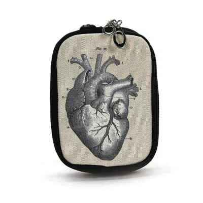 Bolso sin asas con muñequera corazón anatómico pequeño bolso de mano para mujer regalo gótico vintage Foto 1 de 3