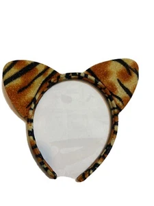 Halloween Leopard Tiger Cat Ear Hair Headband Costume  Or Party Made Soft Velvet - Picture 1 of 3