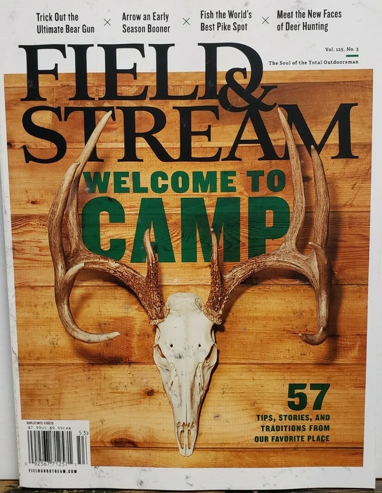 Field & Stream 125th Year #3 Welcome to Camp Deer Hunting FREE SHIPPING CB - Image 1 of 1