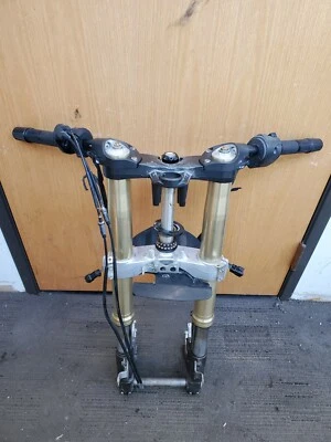 06-11 KAWASAKI NINJA ZX14 ZZR1400 HORQUILLAS DELANTERAS ÁRBOLES EJE MANILLAR RIZOMA Foto 1 de 4