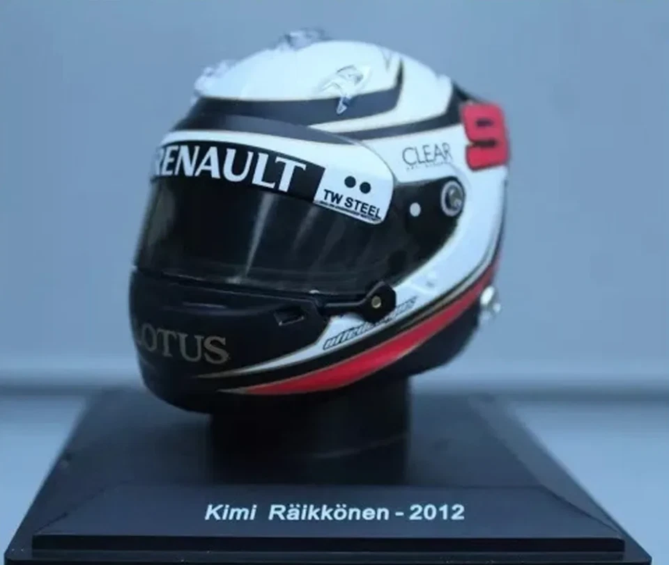 F1 Kimi Raikkonen Lotus 2012 Rare Helmet Scale 1:5 Formula 1 + Magazine - Image 1 of 1