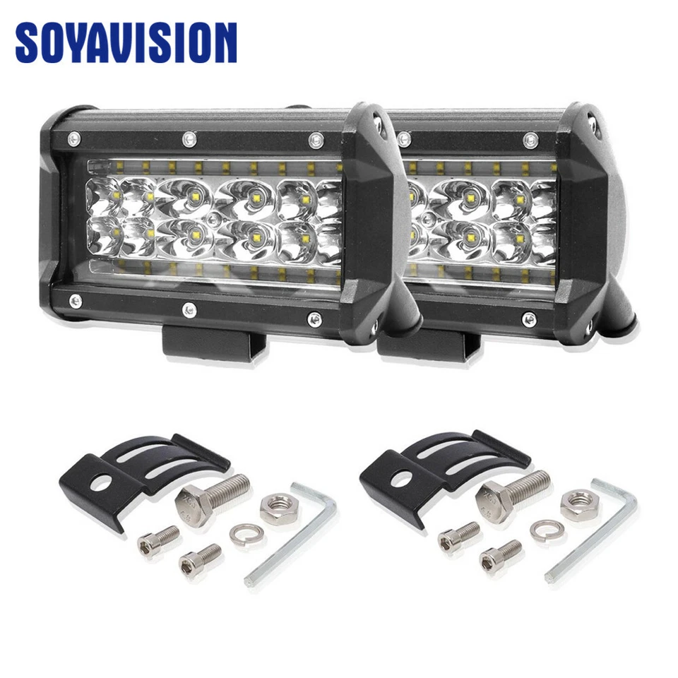Par de luces LED puntuales DRL barra de trabajo LED para tractor todoterreno Lada Niva Uaz Audi  Foto 1 de 4