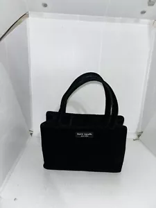Vintage Kate Spade NY Velvet Handbag Black “Made in USA” Small - Picture 1 of 14