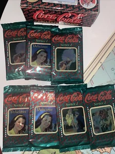 Coca-Cola Collectors Cards 2 Pack (Series 2) 1993 - New Sealed Vintage 1 POG - Foto 1 di 2