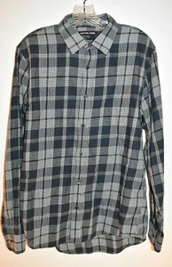 MICHAEL KORS tailored fit mens plaid casual dress shirt modern M - Picture 1 of 3