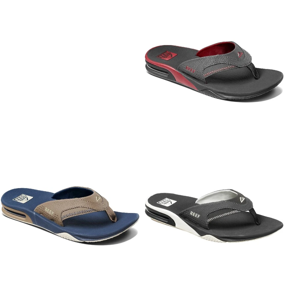 Reef Fanning Herren Zehentrenner |Zehengreifer | Flip Flops | Nubukleder, Synthe - Bild 1 von 1