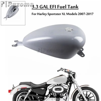 Tanque de gasolina EFI de 3,3 galones para motocicleta Harley Sportster XL personalizado 2007-UP Foto 1 de 4