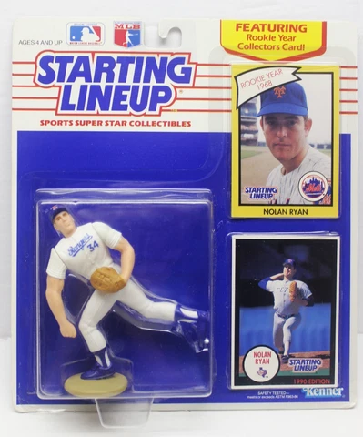 STARTING LINEUP  1991 NOLAN RYAN with 2 Nolan Ryan Trading Cards - Good Cond Cover