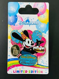 HTF Disney HKDL 2017 Walt Birthday Oswald the Lucky Rabbit LE 500 pin (Set Lot) 