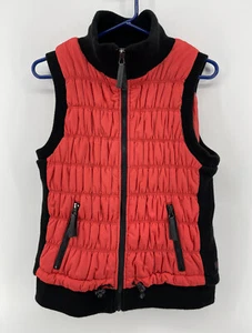 Calvin Klein Performane Full Zip Up Vest Jacket Womens Size L Large Pink Black - Picture 1 of 8