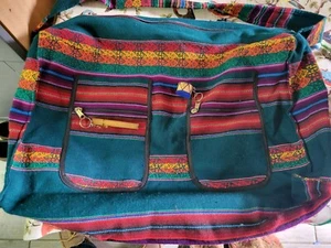 Vintage Ethnic Boho Hippy Festival Large Cloth Tote Bag - Picture 1 of 5