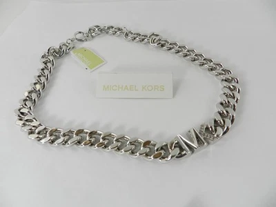 Collar de eslabones para mujer Michael Kors llamativos de latón con piedras transparentes Foto 1 de 4