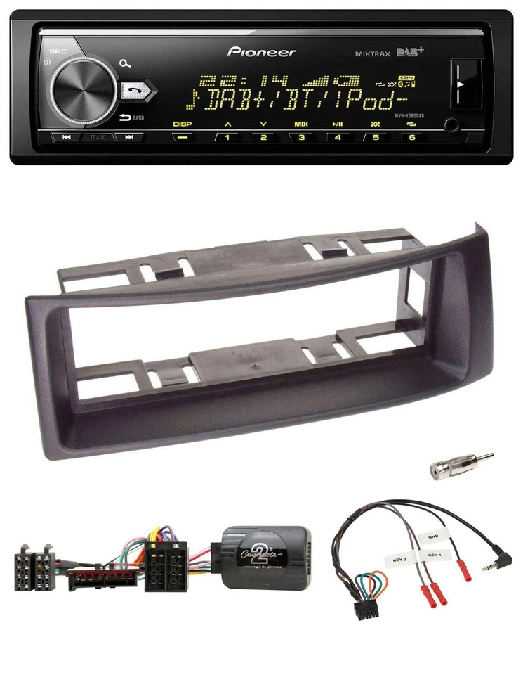 Pioneer Bluetooth USB DAB Lenkrad Autoradio für Renault Megane 1996-2000 Scenic - Bild 1 von 4