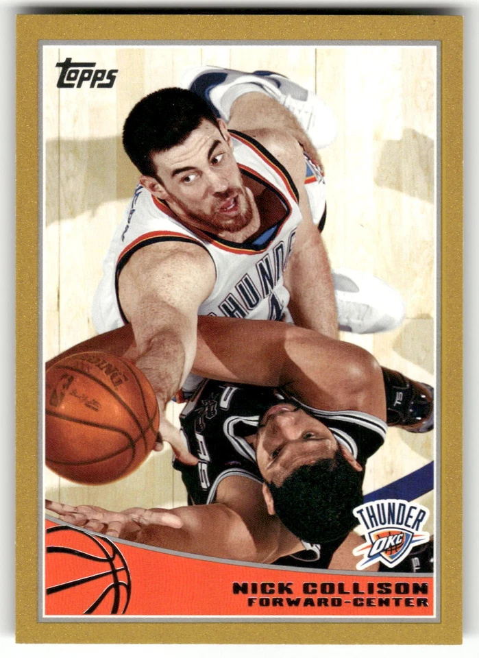 Nick Collison 2009-10 Topps Gold #213 SN Oklahoma City Thunder - Image 1 of 2