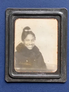 Afroamerikanerin junge Frau SEXY SMILE um 1940 Wash.DC? PHOTOMATIC PHOTO BOOTH - Bild 1 von 4