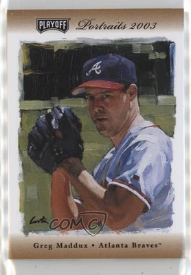 Retratos de playoffs 2003 materiales de bronce/100 Greg Maddux (camiseta) #38 patio Foto 1 de 2