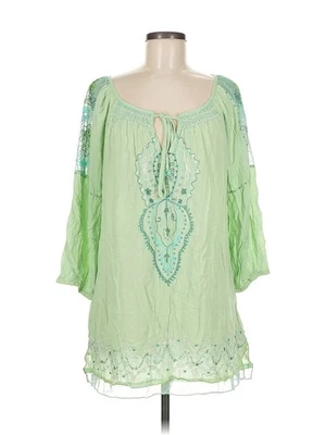 Blusa mujer Krista Lee verde manga 3/4 M Foto 1 de 4