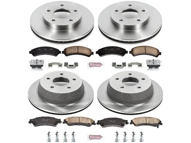 Kit de pastillas de freno delanteras y traseras y rotor para GMC Jimmy 1999 2000 1998-2001 VB149CC Foto 1 de 1