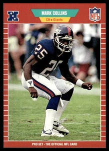 1989 Pro Set Mark Collins Rookie New York Giants #283 - Picture 1 of 2