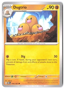 Dugtrio 104/197 SV03: Obsidian Flames NM - Picture 1 of 2
