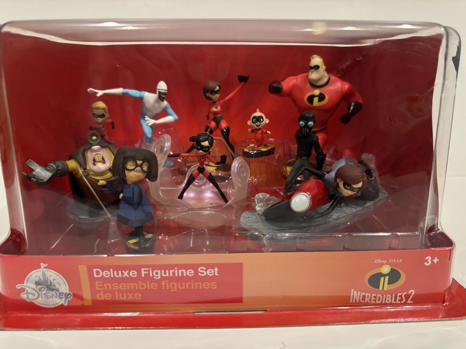 Juego de figuras de lujo de Disney Los Increíbles 2. TOTALMENTE NUEVO en paquete original  Foto 1 de 3