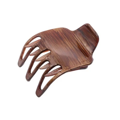 Parcelona French Wide Paw Medium Celluloid Side Slide Yoga Hair Claw for Women - Image 1 of 4