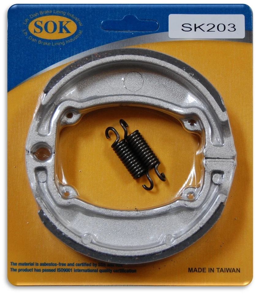 ZAPATOS DE FRENO DELANTEROS + RESORTES PARA YAMAHA MX 125 175, 1974-1981 MX125 MX175 Foto 1 de 1