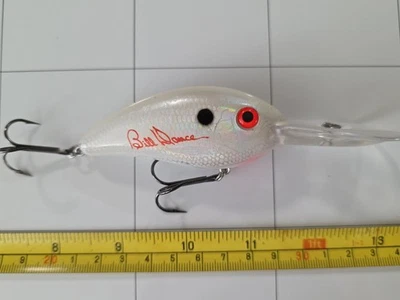 Isca de pesca vintage excalibur bill dance suspensa sombra sem gordura branca - Imagem 1 de 4