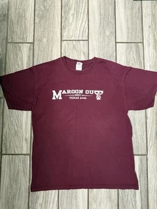 Vintage 2007 Texas A&M University Maroon Out Tee - Picture 1 of 8