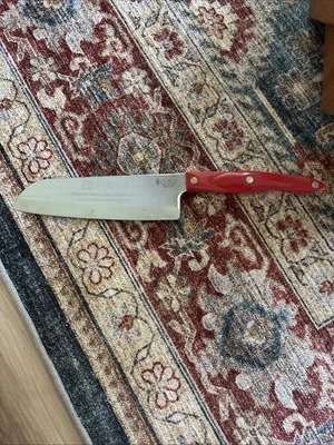 Cutco 1766 7" Santoku, Red Handle - - Image 1 of 2