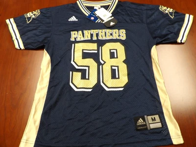 NWT ADIDAS NCAA PITT PITTSBURGH PANTHERS FOOTBALL JERSEY SIZE YOUTH M 10-12 - Image 1 of 4