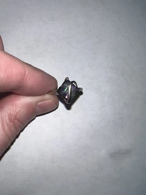 Anillo Topacio Místico Oro Blanco 10k Talla 7 Foto 1 de 4