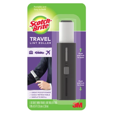 Scotch-Brite Mini rodillo de pelusa de viaje: mini herramienta de viaje Foto 1 de 3