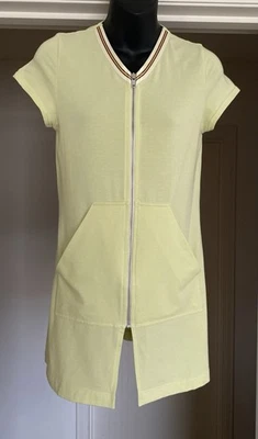 VTG 70s pale green Kondo tricot short-sleeved tunic. Size 8. Excellent Cond. - Image 1 of 4