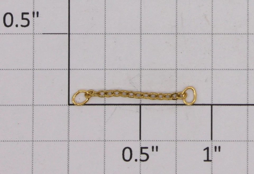 K-Line K27002-M002 3/4" Gold Plated Chain (12) - Image 1 of 1