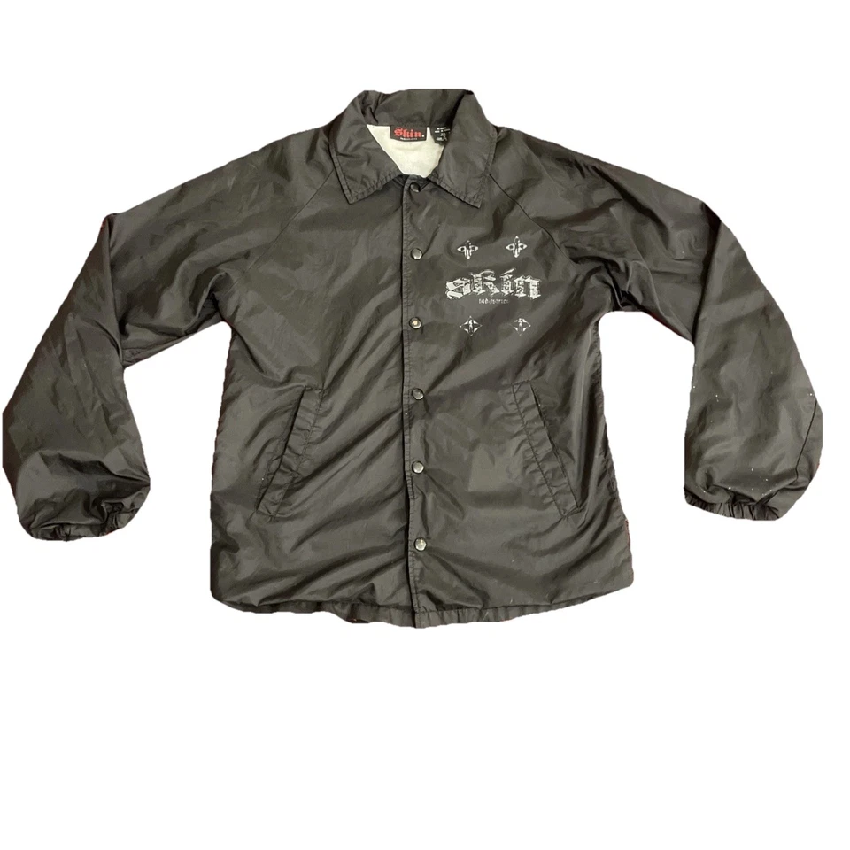 Chaqueta cortavientos vintage Skin Industries talla pequeña Y2K Foto 1 de 4